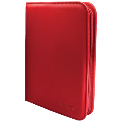 Binder - Ultra Pro - 4-Pocket Zippered Album - PRO-Binder - Vivid Red