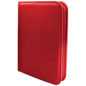 Binder - Ultra Pro - 4-Pocket Zippered Album - PRO-Binder - Vivid Red