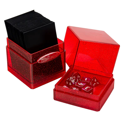 Deck Box - Ultra Pro - Satin Tower - Glitter Red