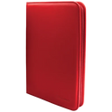 Binder - Ultra Pro - 9-Pocket Zippered Album - PRO-Binder - Vivid Red