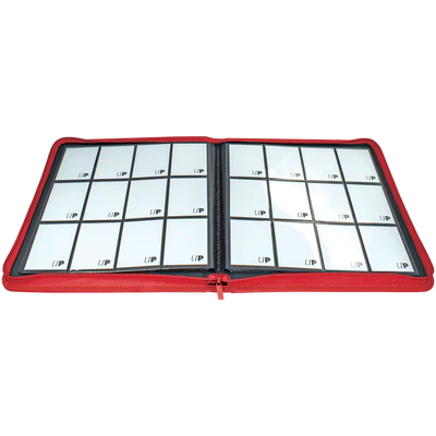 Binder - Ultra Pro - 12-Pocket Zippered Album - PRO-Binder - Vivid Red