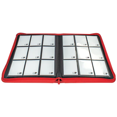 Binder - Ultra Pro - 9-Pocket Zippered Album - PRO-Binder - Vivid Red