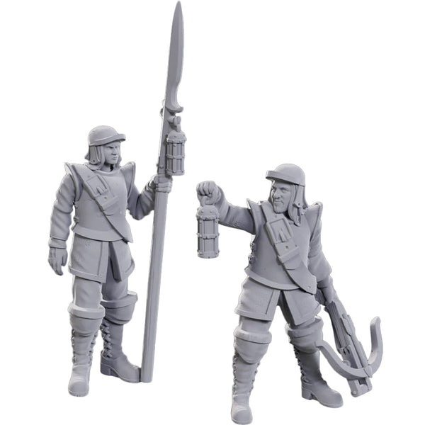 Pathfinder Deep Cuts - Unpainted Miniatures - Roadwardens Male & Female