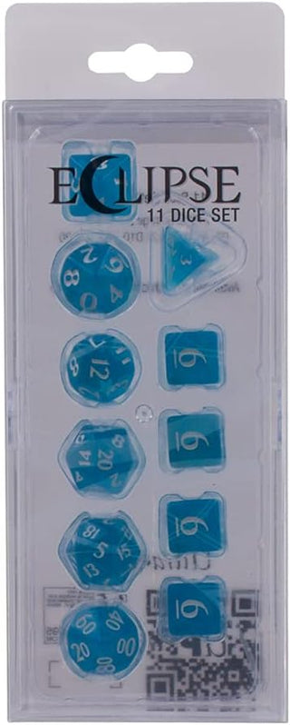 Dice - Ultra Pro - Polyhedral Set (11 ct.) - Eclipse - Sky Blue
