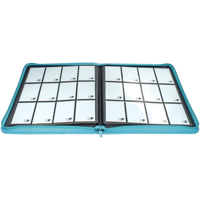 Binder - Ultra Pro - 12-Pocket Zippered Album - PRO-Binder - Vivid Light Blue
