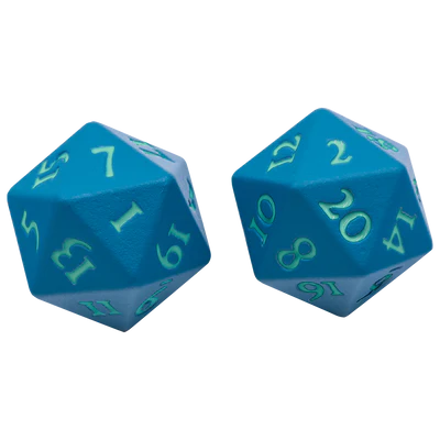 Dice - Ultra Pro - D20 Set (2 ct.) - Heavy Metal - Vivid Teal