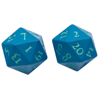 Dice - Ultra Pro - D20 Set (2 ct.) - Heavy Metal - Vivid Teal
