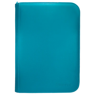 Binder - Ultra Pro - 4-Pocket Zippered Album - PRO-Binder - Vivid Teal