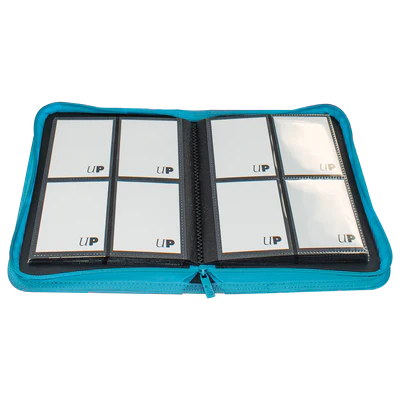 Binder - Ultra Pro - 4-Pocket Zippered Album - PRO-Binder - Vivid Teal