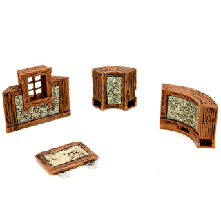 WarLock Tiles - Town & Village - 1" Angles & Curves Expansion