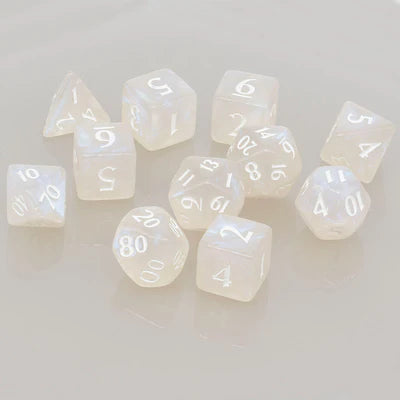 Dice - Ultra Pro - Polyhedral Set (11 ct.) - Eclipse - Arctic White
