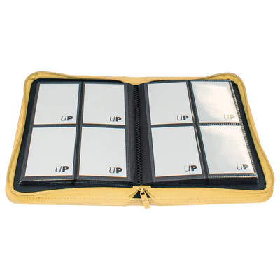 Binder - Ultra Pro - 4-Pocket Zippered Album - PRO-Binder - Vivid Yellow